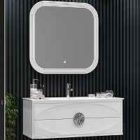 Opadiris Мебель для ванной Ибица 120 подвесная белая/хром